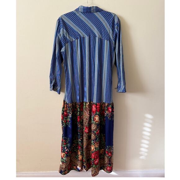 NEW Aratta Silent Journey Maxi Shirt Dress Veronica Medium Floral Boho Duster - Picture 6 of 8